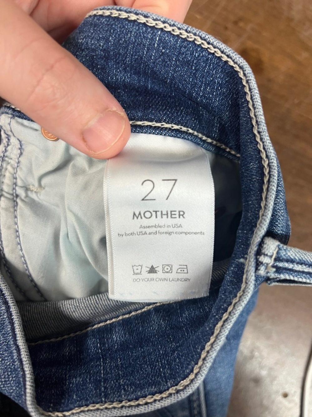MOTHER The Mid Rise Dazzler Ankle Fray Jean Weekend Warrior- 27 - Picture 10 of 10